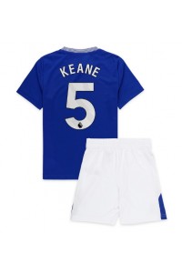 Fotbalové Dres Everton Michael Keane #5 Dětské Domácí Oblečení 2024-25 Krátký Rukáv (+ trenýrky)